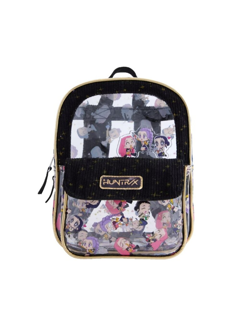 KPop Demon Hunters Girls 10" Mini Clear Graphic Backpack